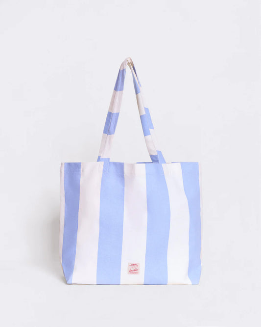 Cabas brodé Dream mama - Rayures bleues