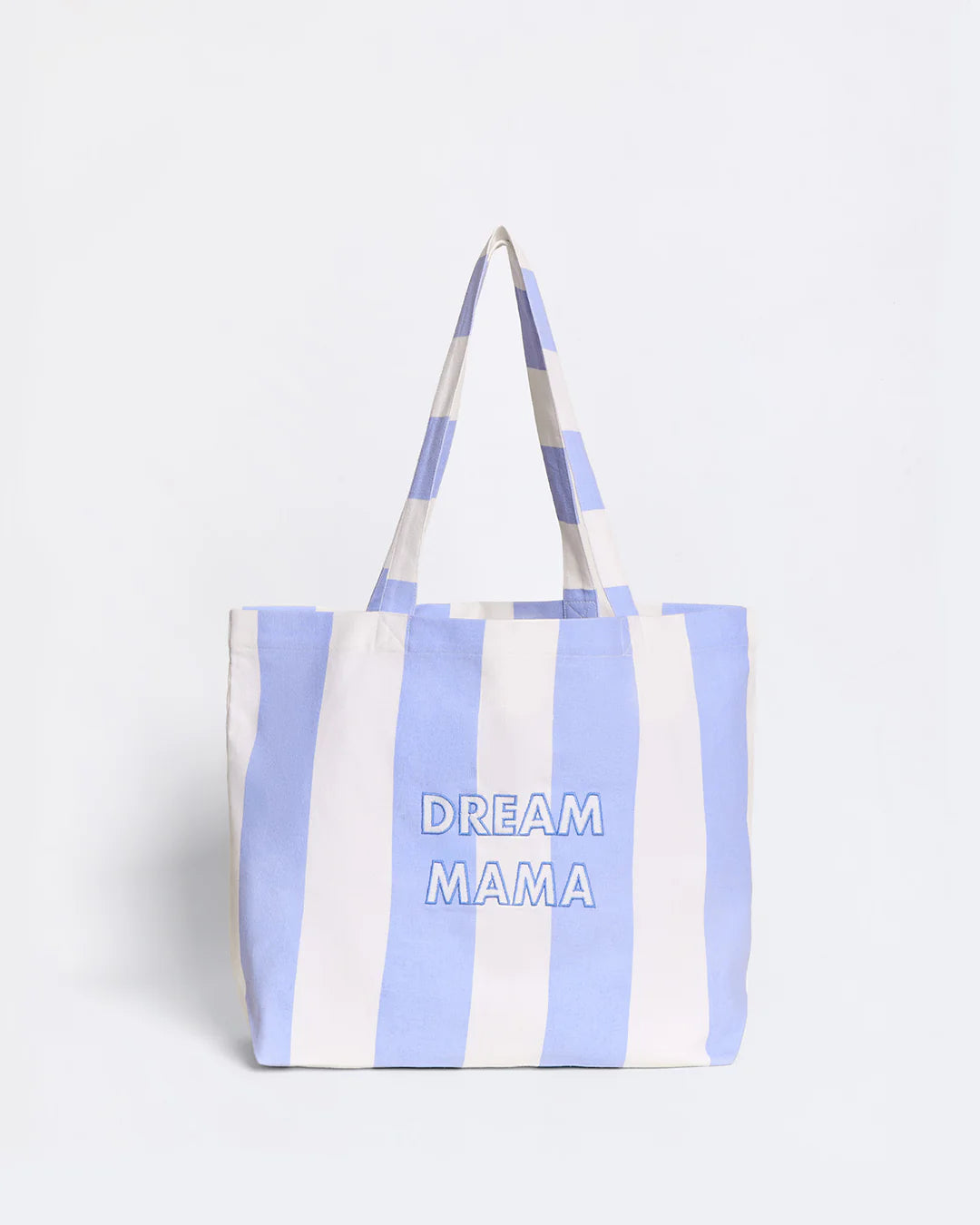 Cabas brodé Dream mama - Rayures bleues