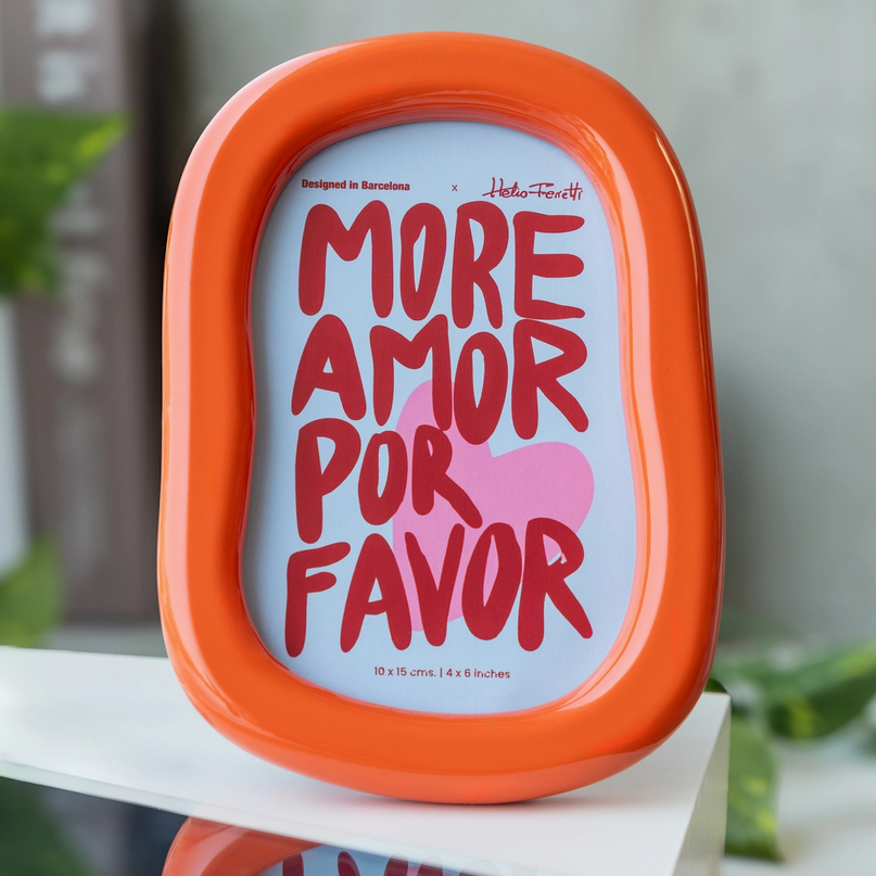 Cadre photo - Orange brillant