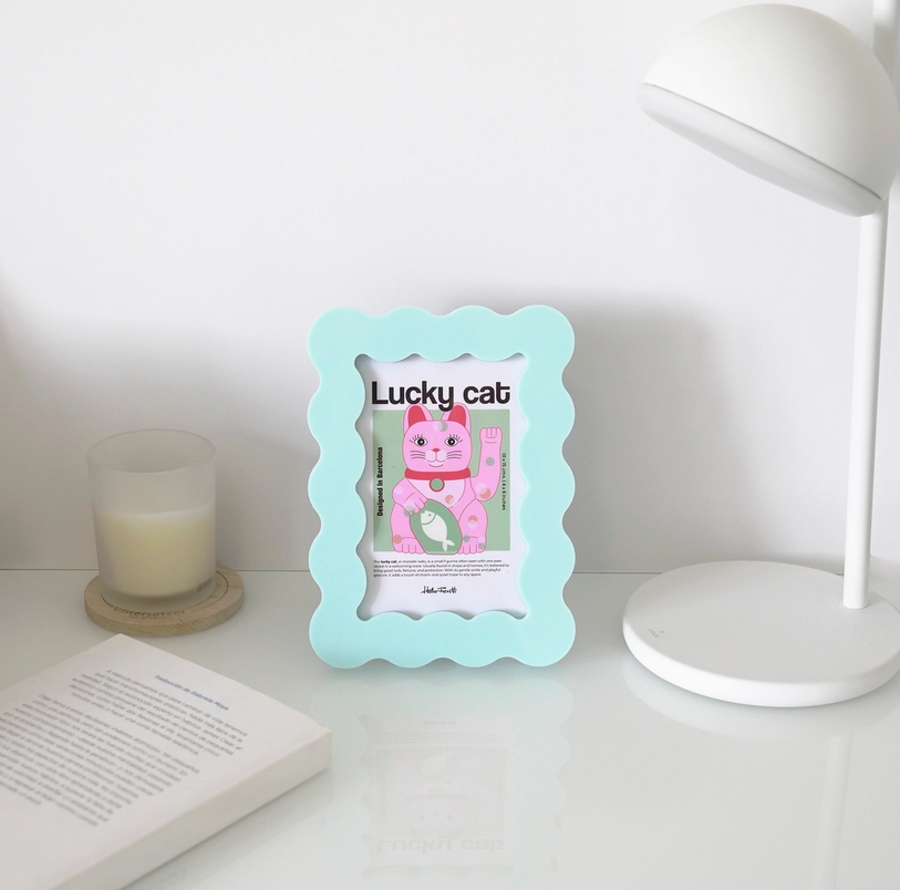 Cadre photo acrylique - Pétale bleu clair