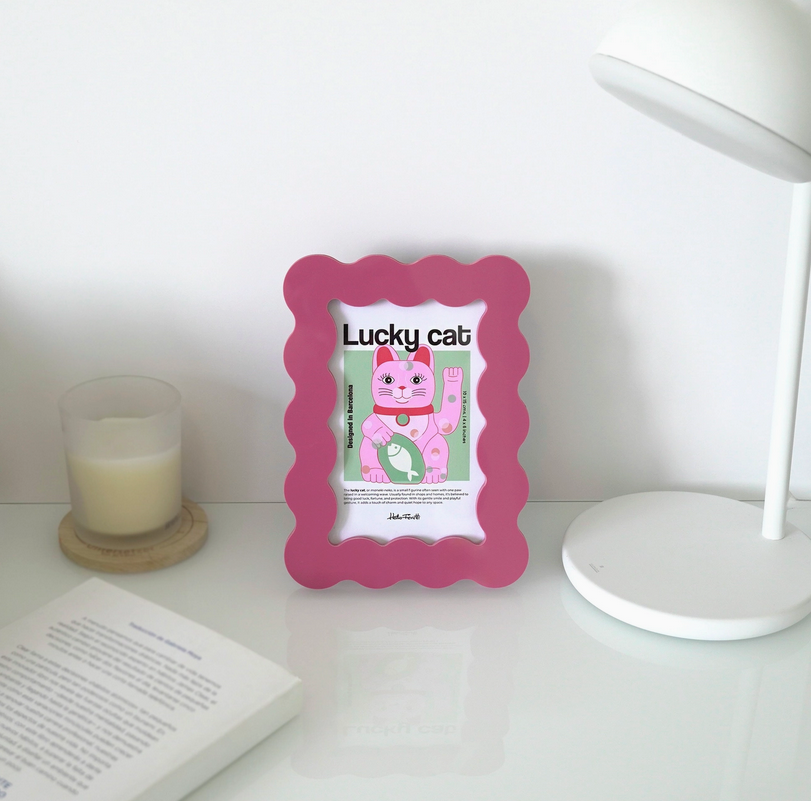 Cadre photo acrylique - Pétale magenta