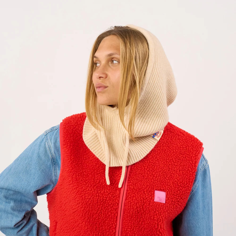Cagoule en laine - Beige