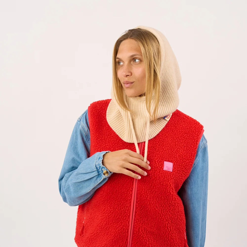 Cagoule en laine - Beige