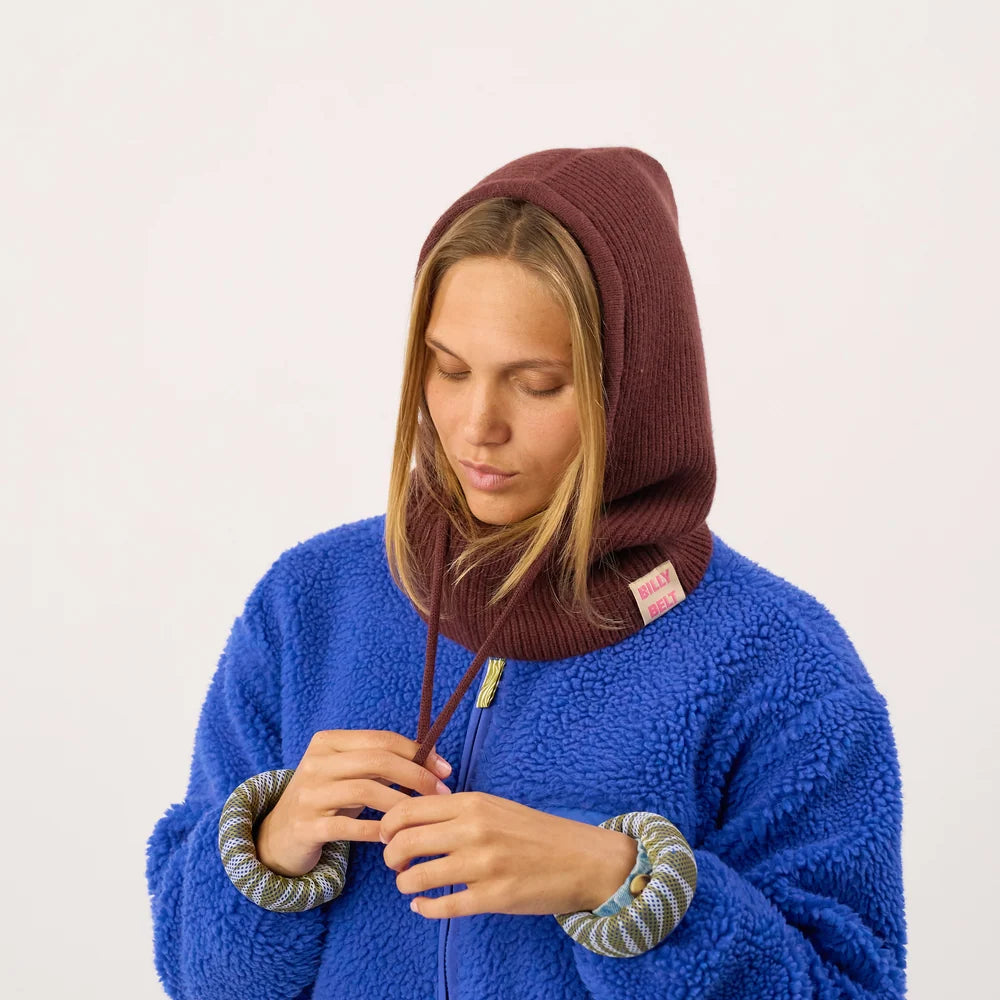 Cagoule en laine - Marron