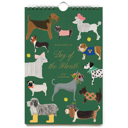 Calendrier mural 2027 - Dog - Rifle Paper