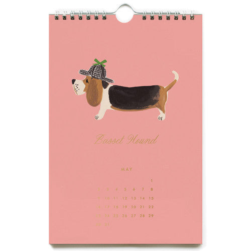 Calendrier mural 2027 - Dog - Rifle Paper