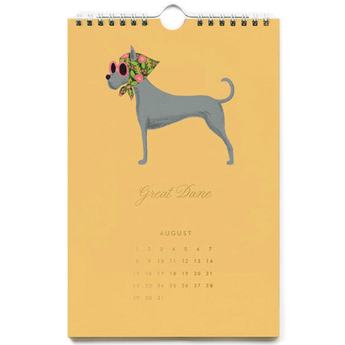 Calendrier mural 2027 - Dog - Rifle Paper