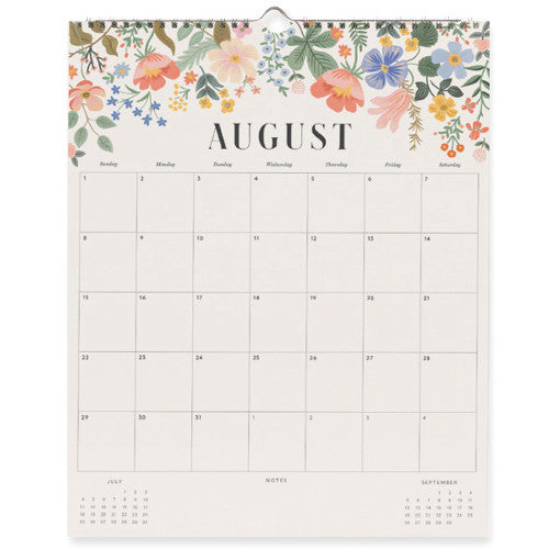 Calendrier mural 2027 - Floral - Rifle Paper