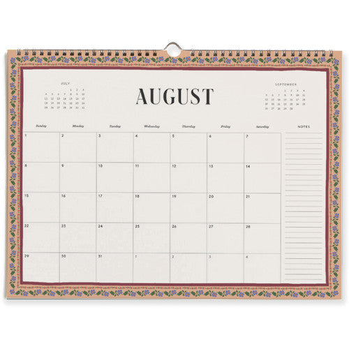 Calendrier mural 2027 - Paisley - Rifle Paper