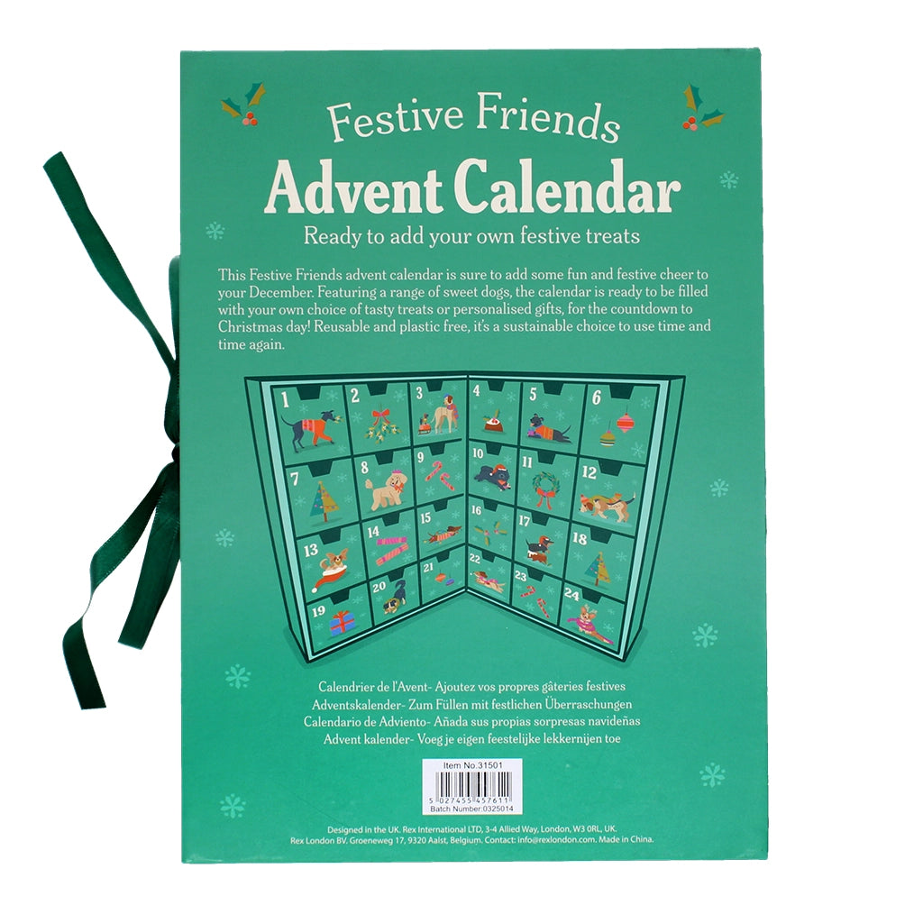 Calendrier de l'Avent à remplir - Amis festifs
