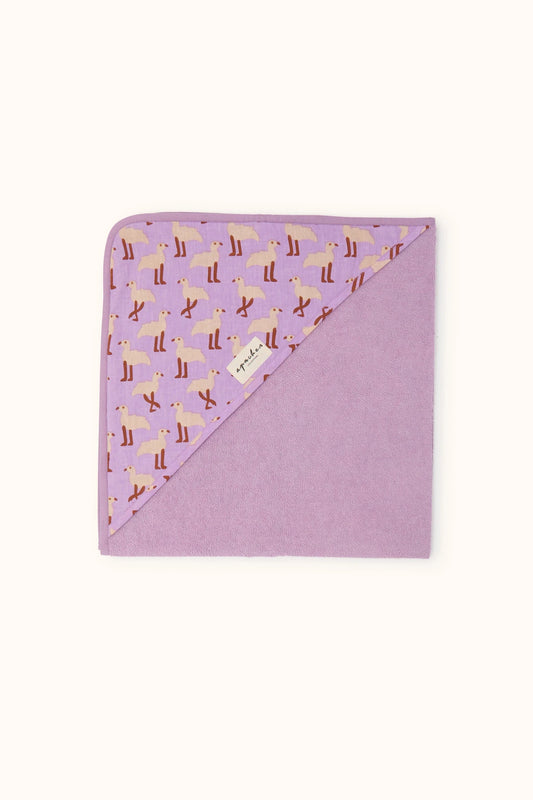 Cape de bain Cafa - Poussin mauve