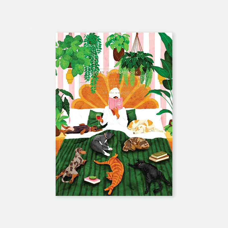 Carnet A5 Life with pets & plants