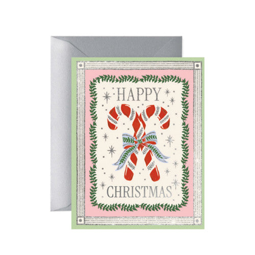 Carte de Noël - Candy cane - Rifle paper