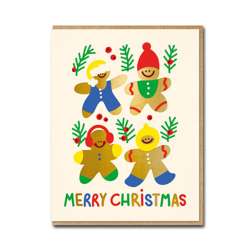 Carte de Noël - Gingerbread friends - Flip & Lu
