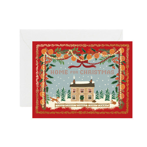Carte de Noël - Home for the holidays - Rifle paper