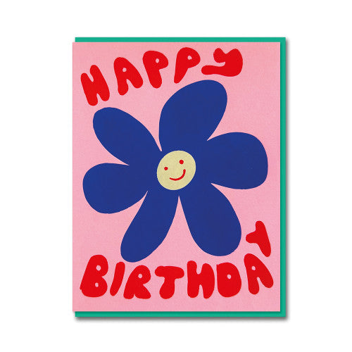 Carte - Happy birthday flower - Emma Emmerson