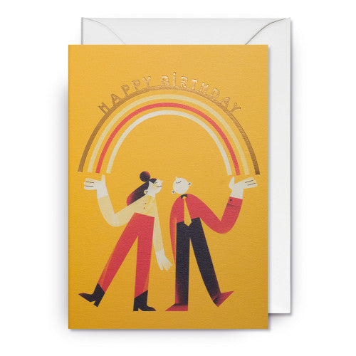 Carte - Happy birthday rainbow - Tania Yakunova