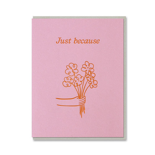 Carte - Just because flowers - Short talk