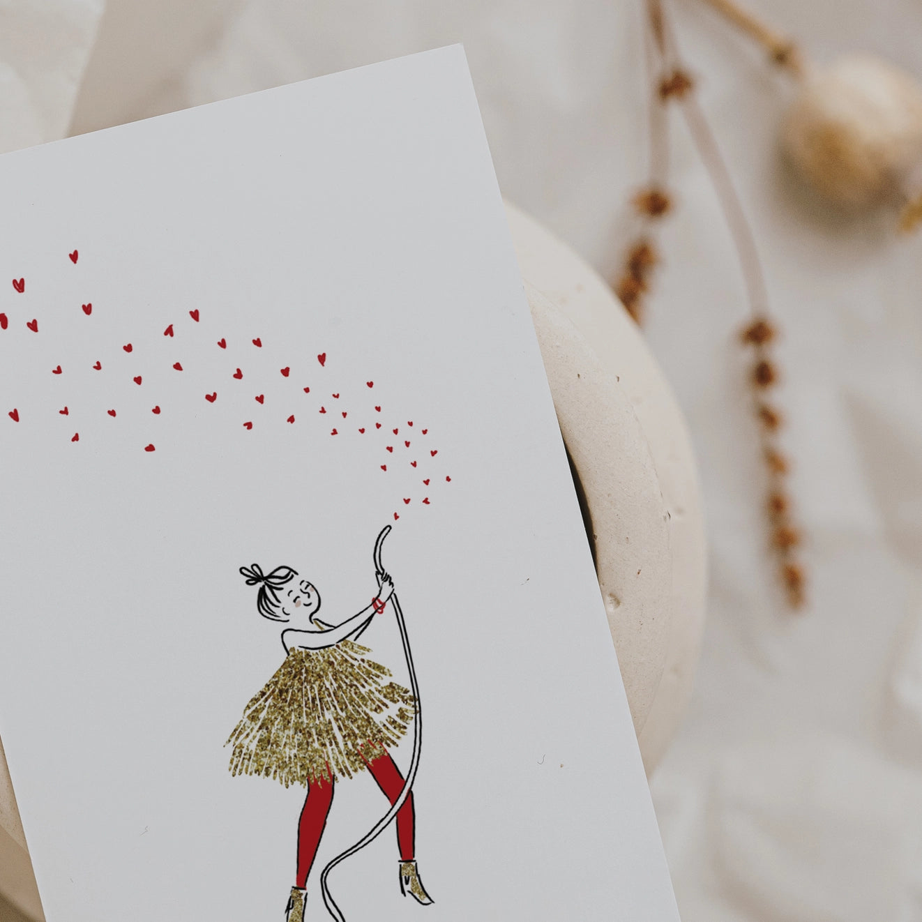 Carte double Explosion de coeurs