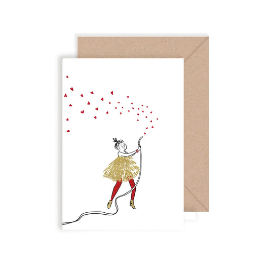 Carte double Explosion de coeurs