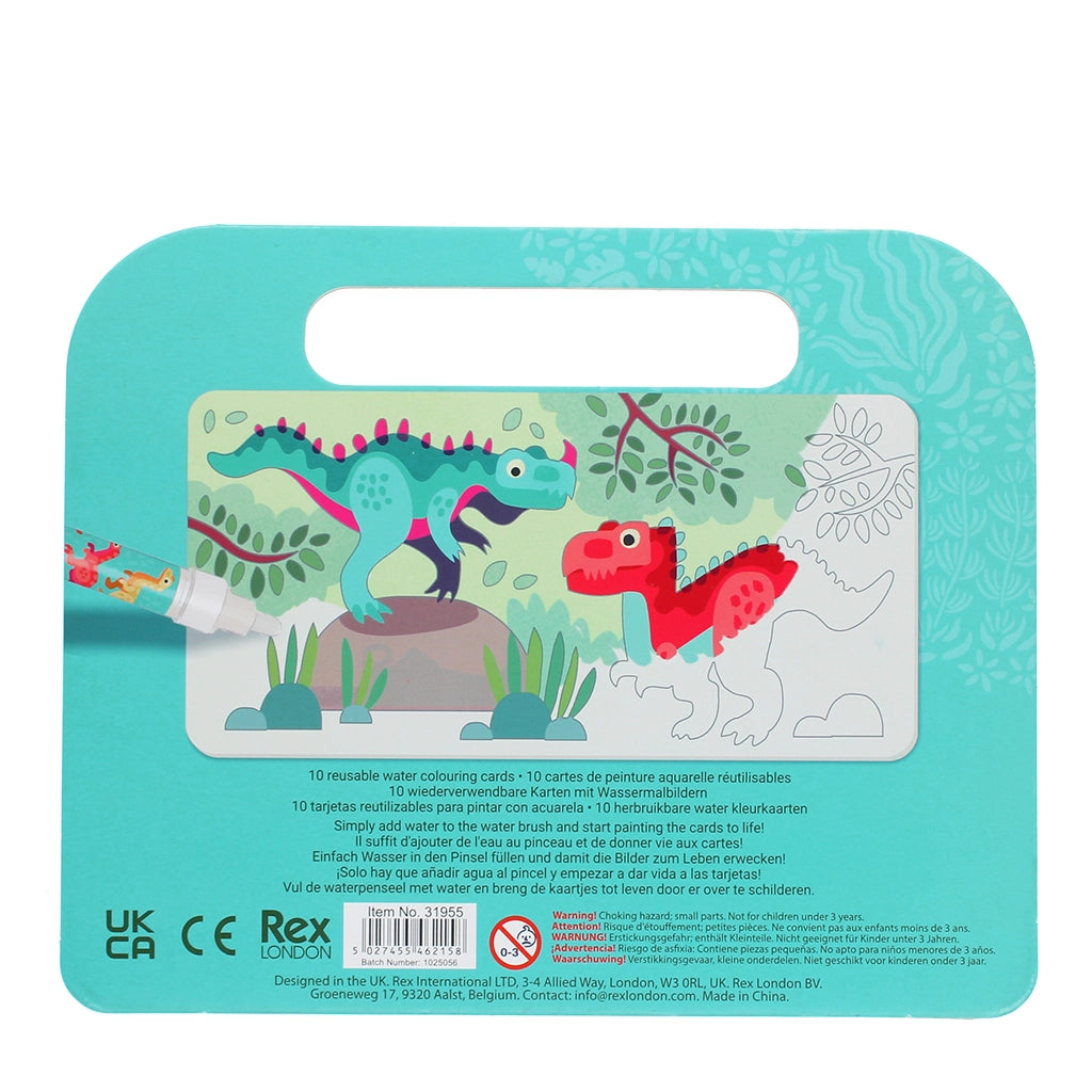 Cartes de coloriage magiques à l'eau - Bébés dinosaures