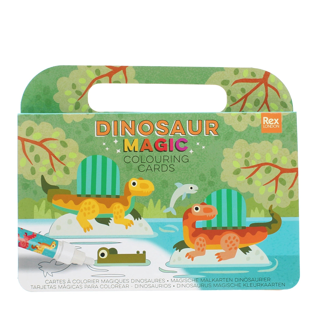 Cartes de coloriage magiques à l'eau - Bébés dinosaures