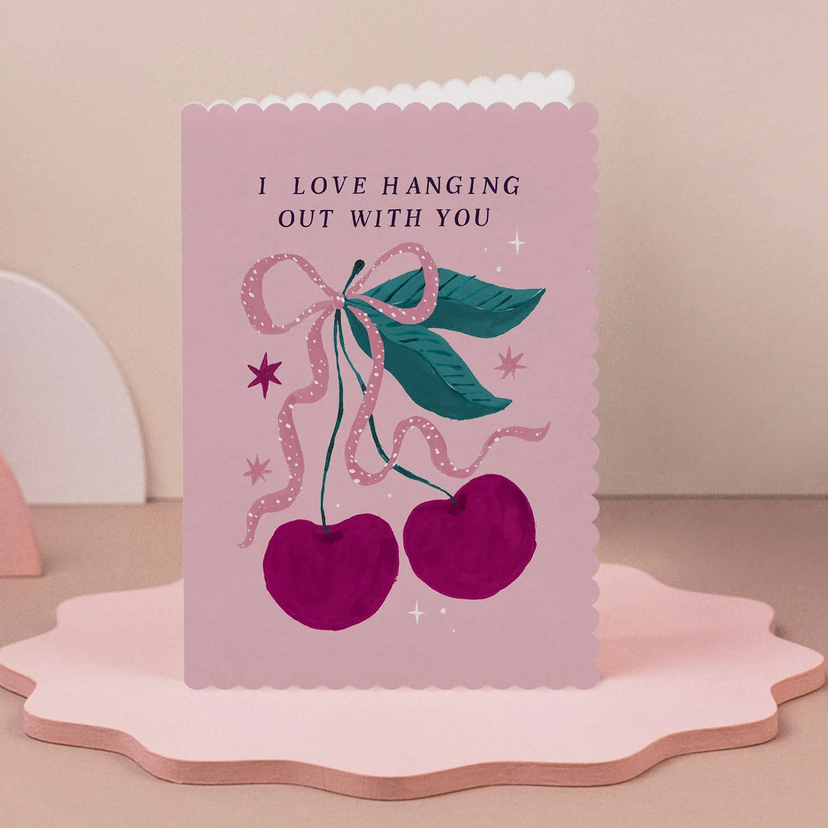 Carte - Love hanging out cherries