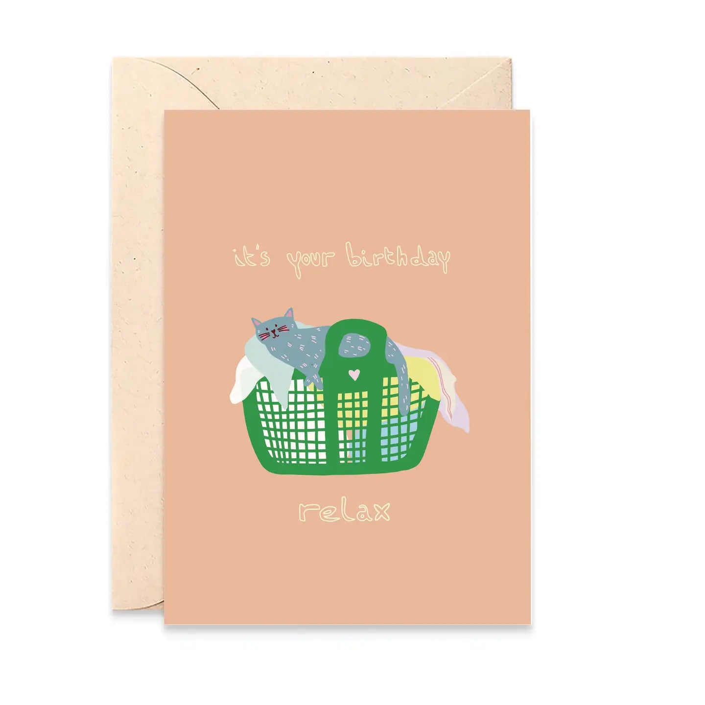 Carte Chat sur le linge — Beeb , Lyon
