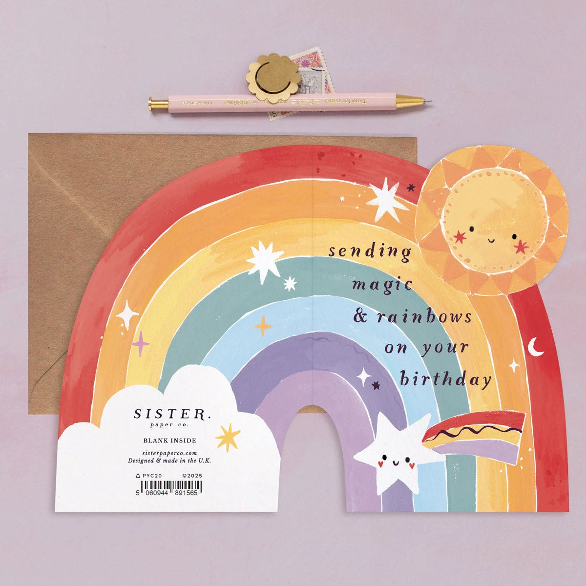 Carte - Kids rainbow birthday