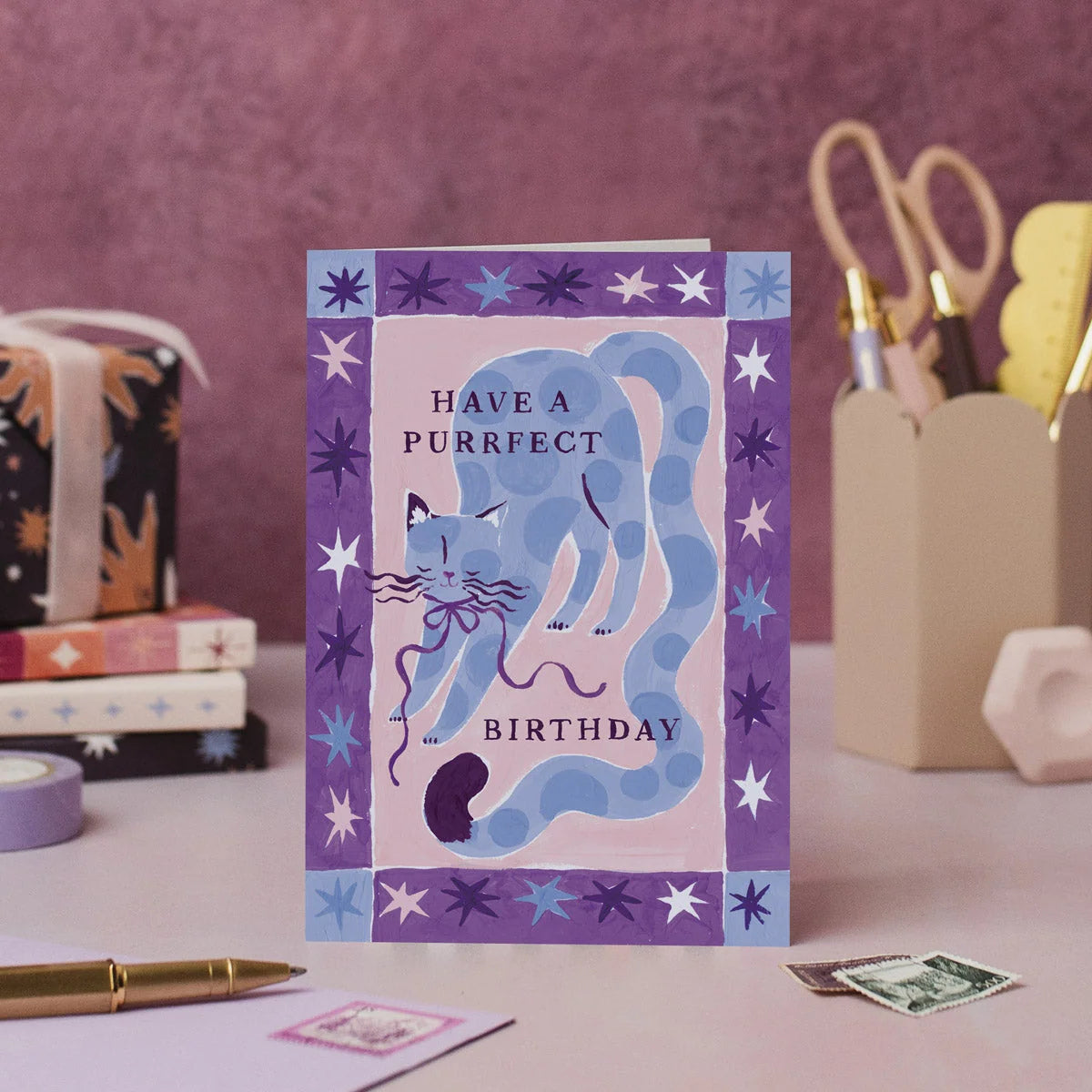 Carte - Cat purrfect birthday