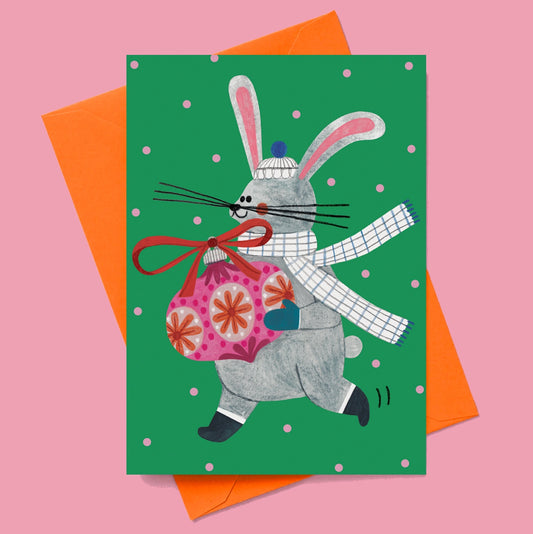 Carte Christmas bunny