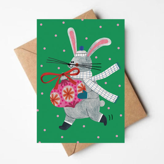 Carte Christmas bunny