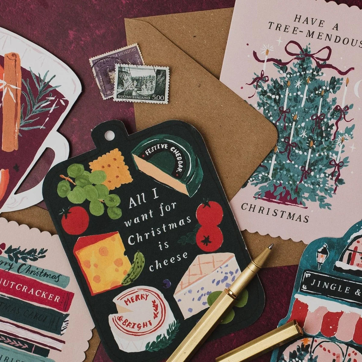 Carte - Cheeseboard christmas
