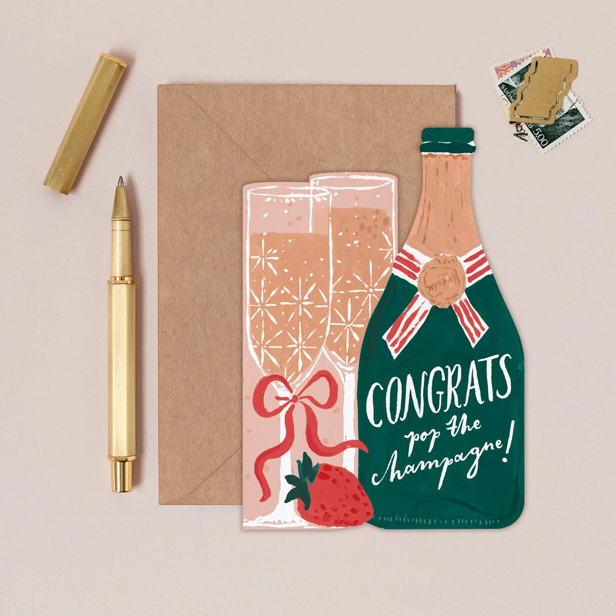Carte - Pop the champagne congratulations