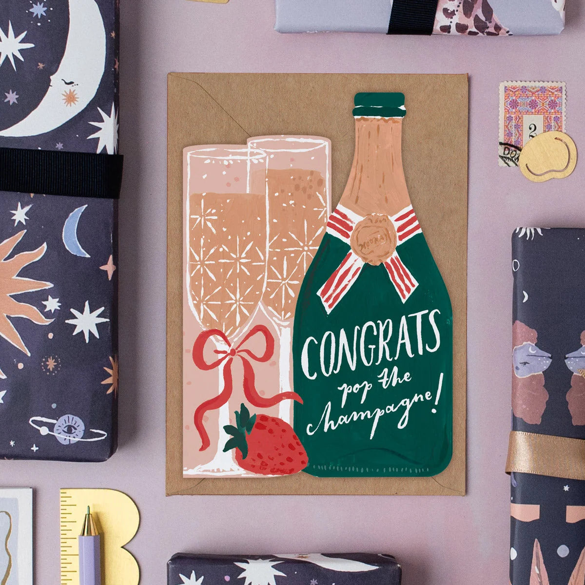 Carte - Pop the champagne congratulations