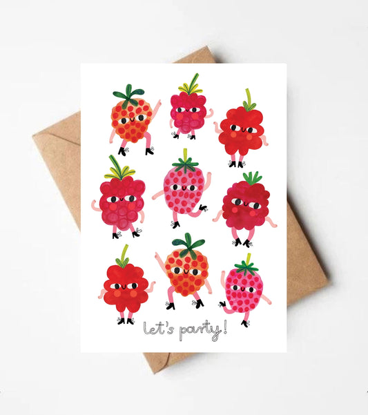 Carte Party raspberries