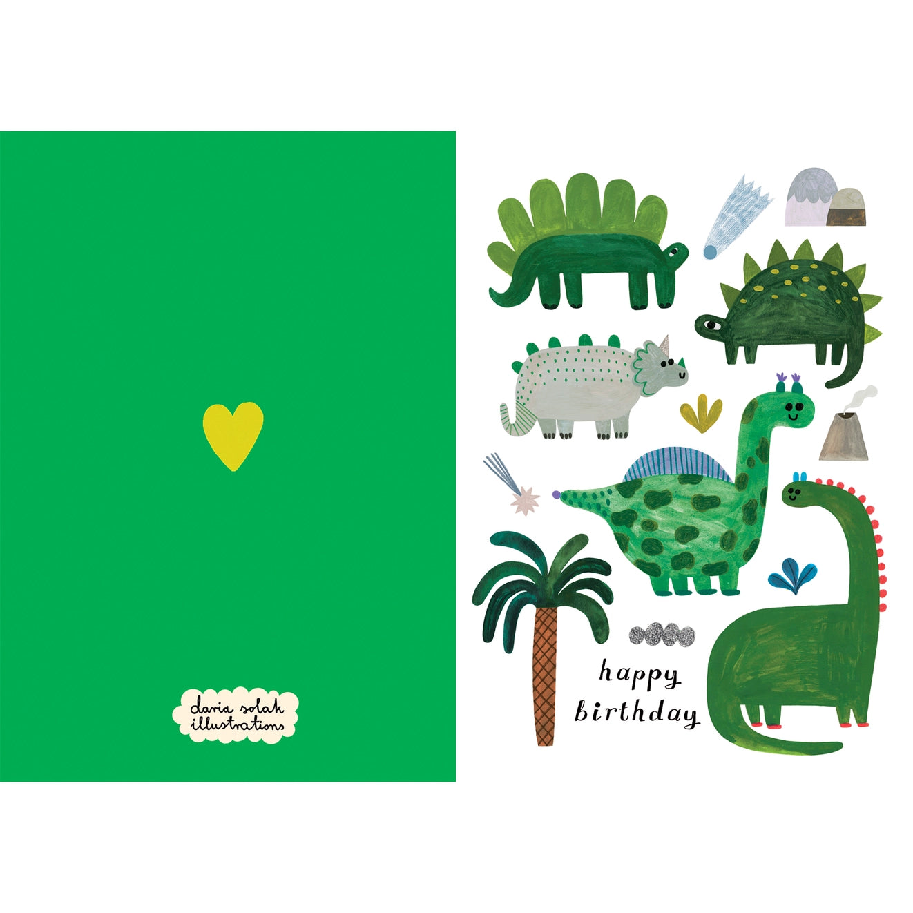 Carte anniversaire Dinosaures