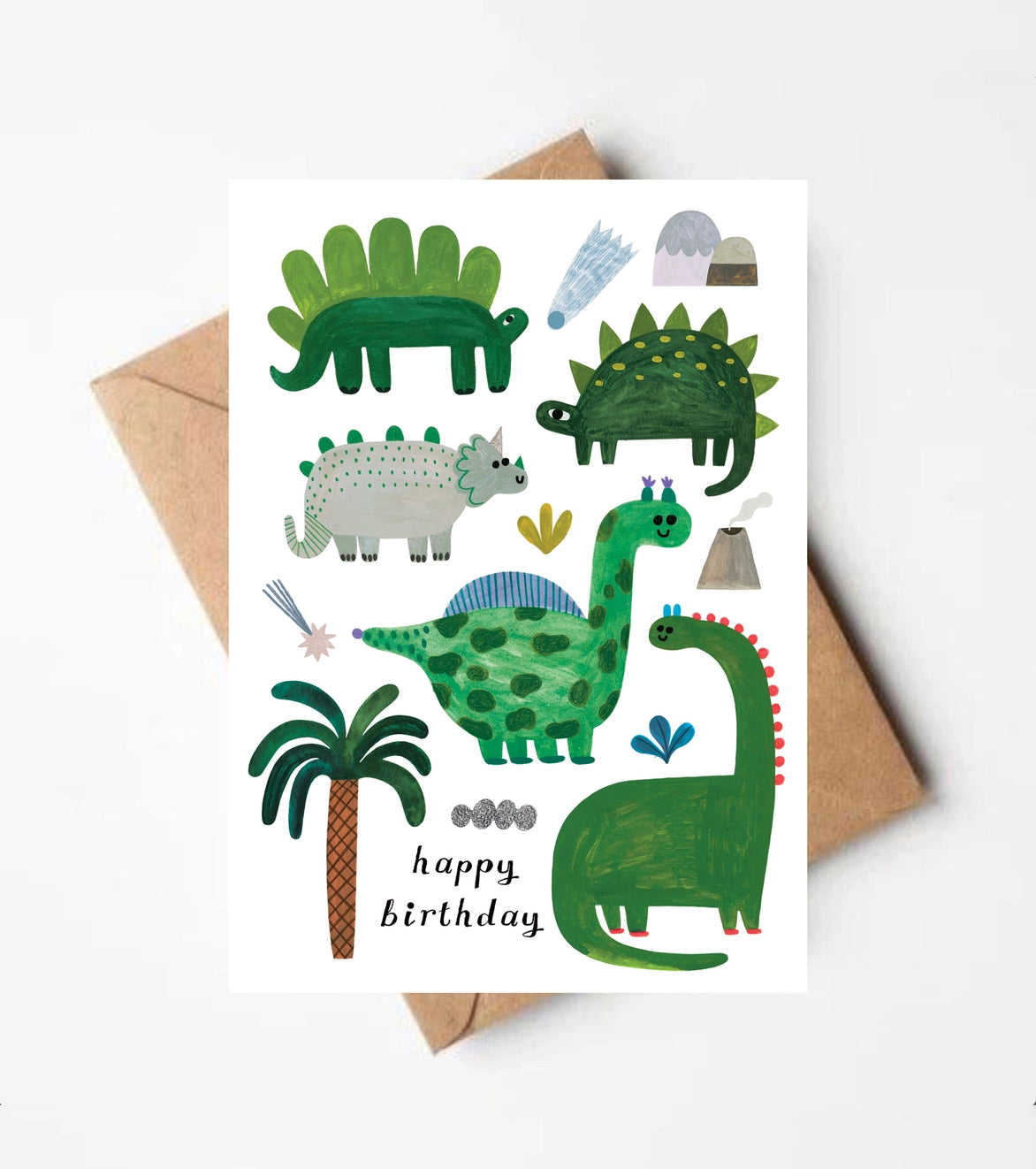 Carte anniversaire Dinosaures