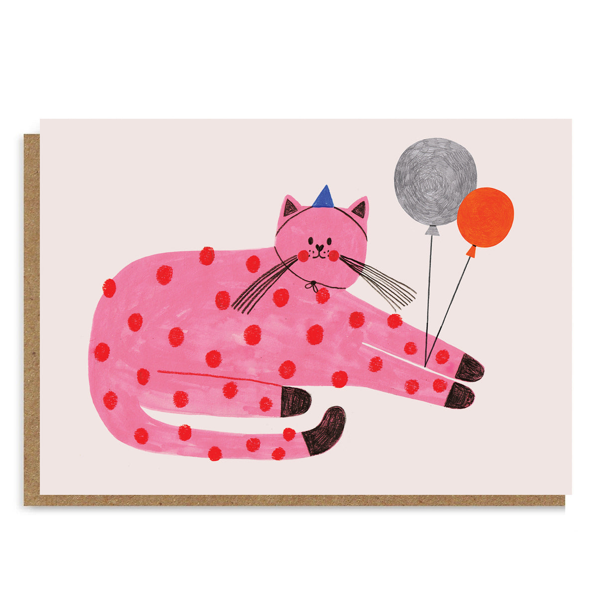 Carte Chat rose