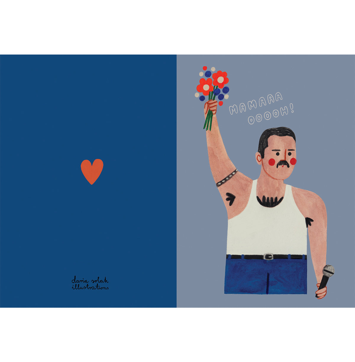 Carte Queen - Freddie Mercury