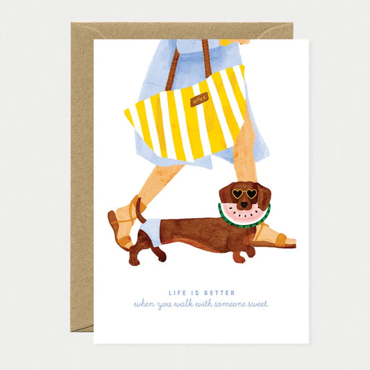 Carte Summer dachshund — All the ways to say , Lyon