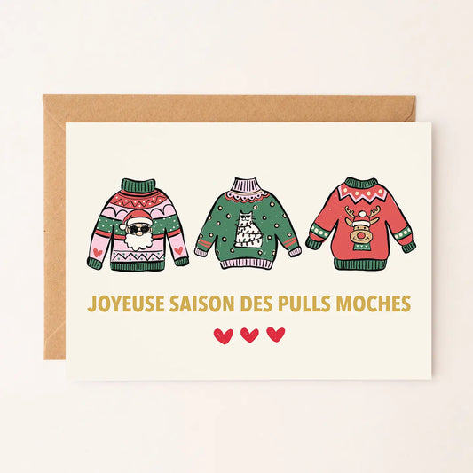 Carte de Noël - Pulls moches — Rio Soléy , Lyon