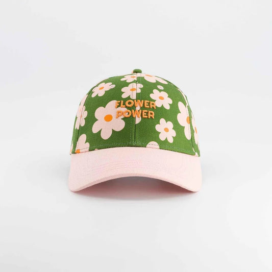 Casquette Flower power - 3/6 ans