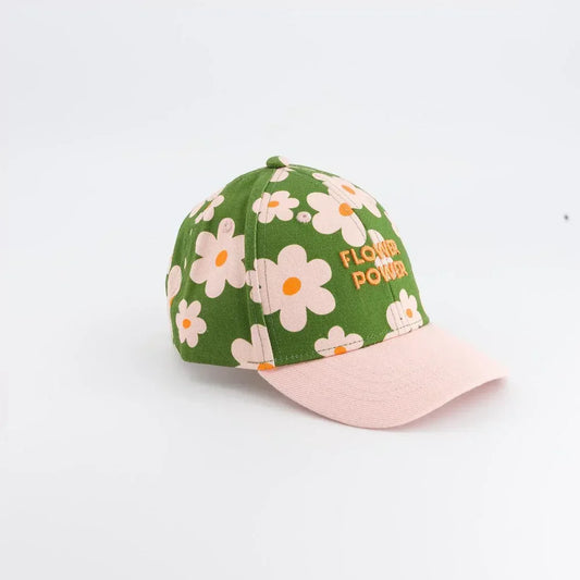 Casquette Flower power - 3/6 ans