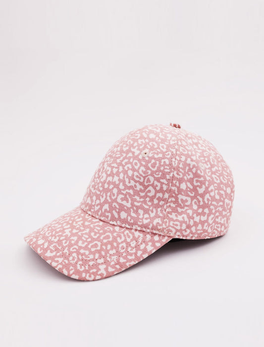 Casquette Nica - Léopard baby pink