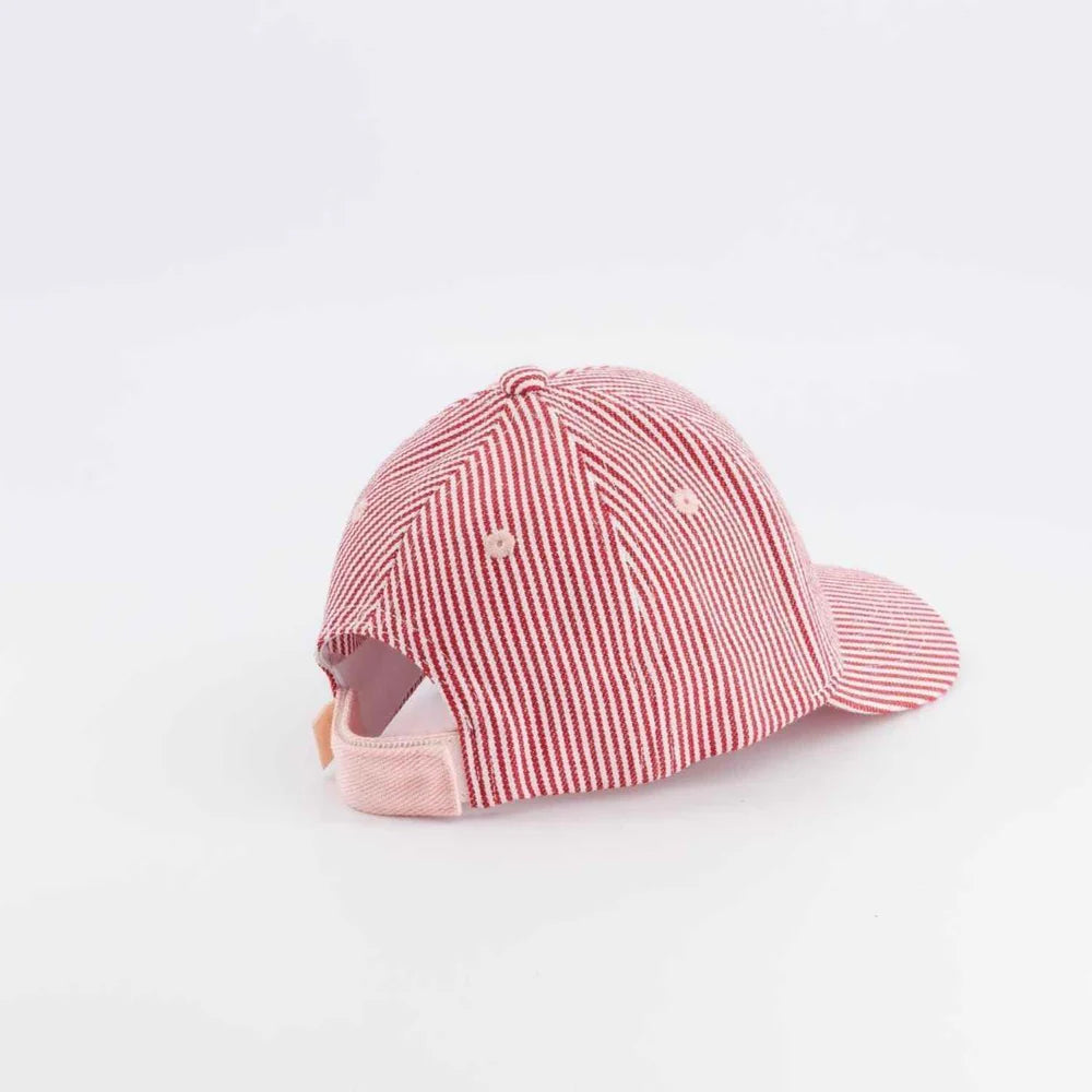 Casquette Marinière super cool rouge - 3/6 ans