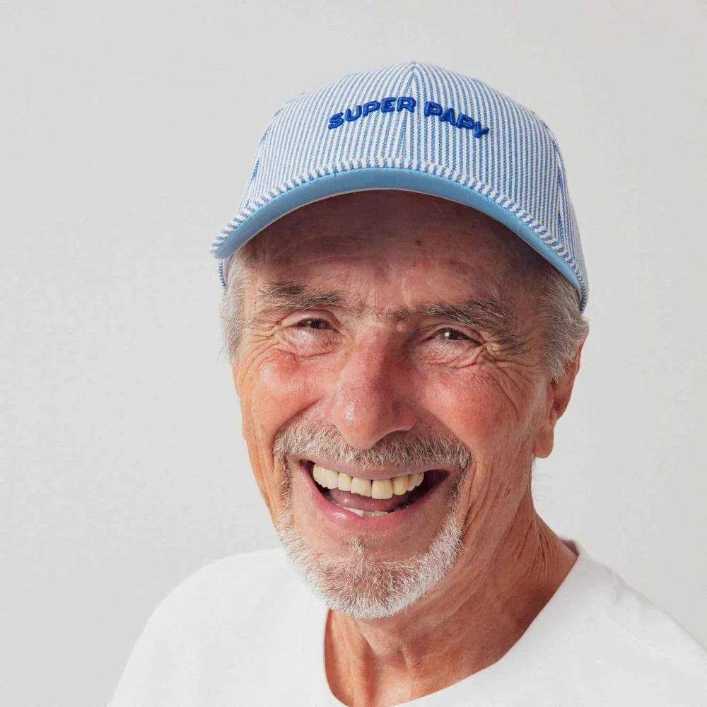 Casquette Marinière super papy bleu