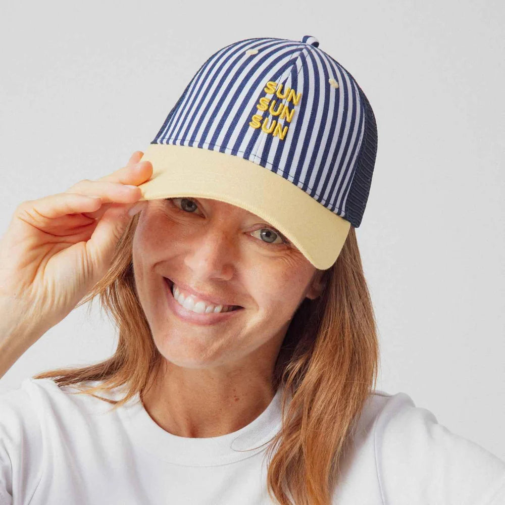 Casquette truck rayée Sun sun sun - Adulte