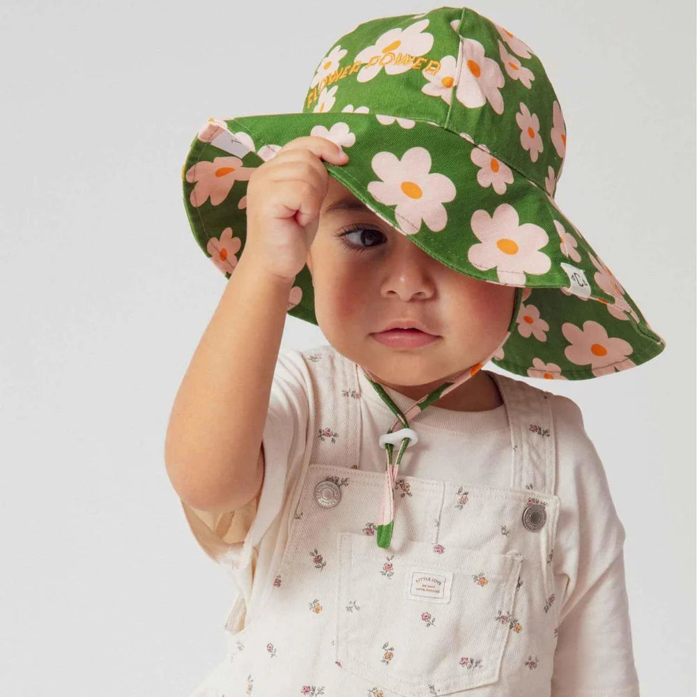 Chapeau Flower power - 3/6 mois