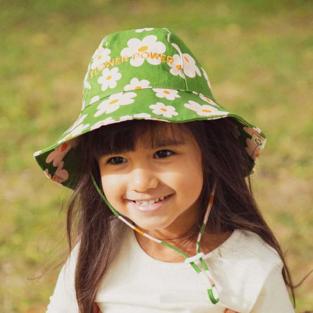 Chapeau Flower power - 3/6 mois